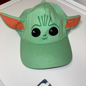 Mint Green Baseball Cap with 'THE CHILD' Embroidered Brim